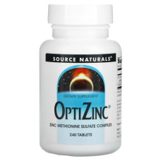 Оптицинк, Source Naturals OptiZinc, 240 таблеток