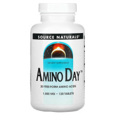 Аміно день 1000 мг, Source Naturals Amino Day, 120 таблеток