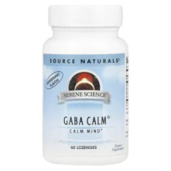ГАМК, Gaba Calm Source Naturals, м'ята перцева, 60 пастилок
