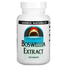 Босвеллія, Source Naturals Boswellia, екстракт, 100 таблеток