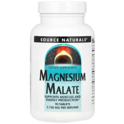 Магній малат 3750 мг, Magnesium Malate Source Naturals, 90 таблеток (1250 мг у таблетці)