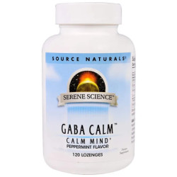 ГАМК з ароматом м'яти, Source Naturals GABA Calm, 120 таблеток
