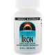 Залізо, Iron, Source Naturals, 25 мг, 250 таблеток