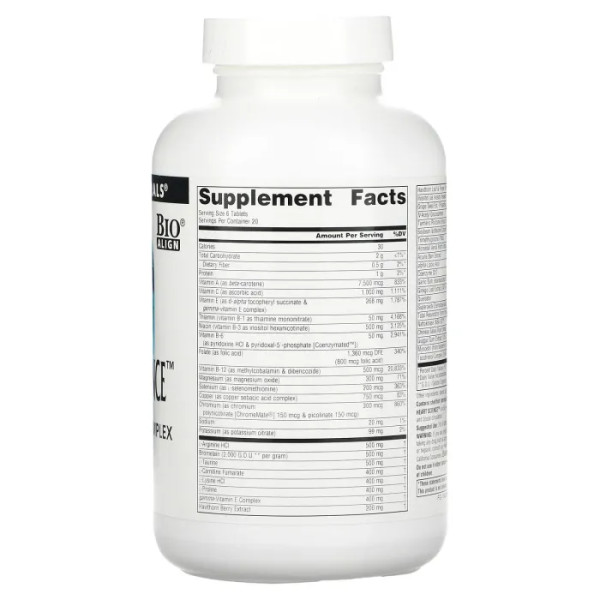 Мультикомплекс для серця, Heart Science, Source Naturals, 120 таблеток