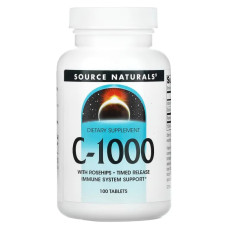 Вітамін С 1000 мг, Source Naturals Вітамін С, 100 таблеток