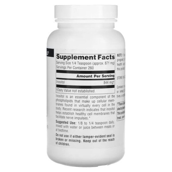 Інозітол, Pure Inositol, Source Naturals, порошок, 226,8 г