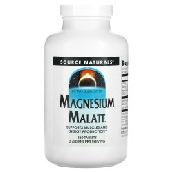 Магний малат 3750 мг, Source Naturals Magnesium Malate, 360 таблеток