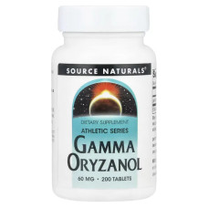 Гамма-оризанол 60 мг, Source Naturals Gamma Oryzanol, 200 таблеток