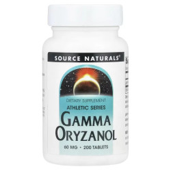 Гамма-оризанол 60 мг, Source Naturals Gamma Oryzanol, 200 таблеток