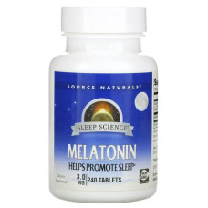 Мелатонін 3 мг, Source Naturals Melatonin, 240 таблеток