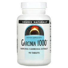 Гарциния, Source Naturals Garcinia Cambogia, 1,000 мг, 90 таблеток