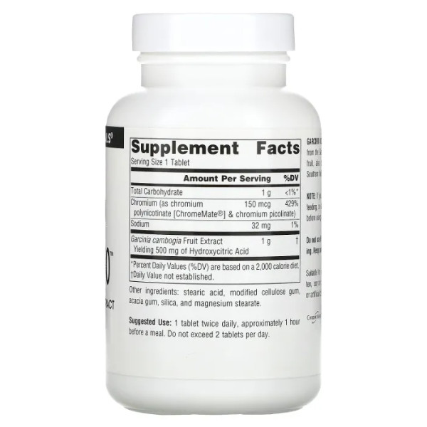 Гарциния, Source Naturals, 1,000 мг, 90 таблеток