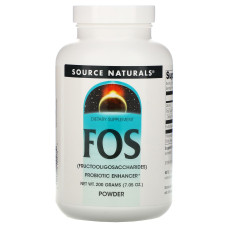 Фруктоолигосахариды (FOS), Source Naturals, 200 г