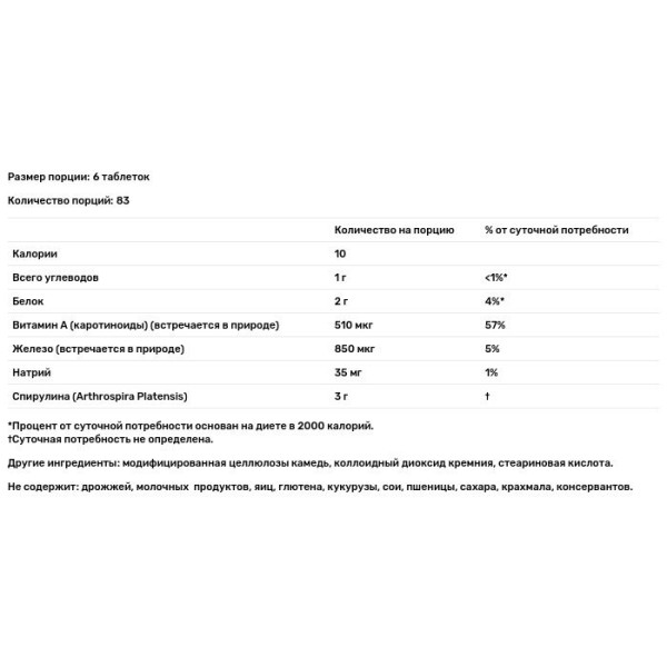 Спирулина, Spirulina, Source Naturals, 500 мг, 500 таблеток.