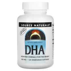 Рыбий жир DHA, Source Naturals Neuromins DHA, 200 мг, 120 капсул