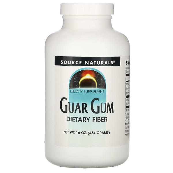 Гуарова камідь, Guar Gum, Source Naturals, 454 г