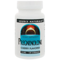 Прегненолон, Source Naturals Pregnenolone, вишневый, 10 мг, 120 леденцов