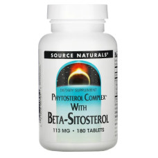 Комплекс фітостеролів з бета-ситостеролом, Source Naturals Phytosterol, 113 мг, 180 таблеток
