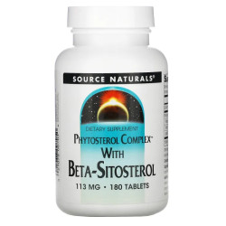 Комплекс фітостеролів з бета-ситостеролом, Source Naturals Phytosterol, 113 мг, 180 таблеток