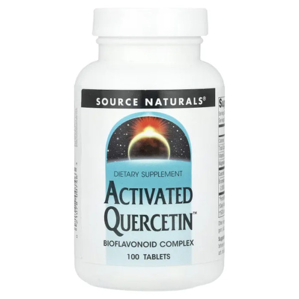 Кверцетин, Activated Quercetin, Source Naturals, активований, біофлавоноїдний комплекс, 100 таблеток