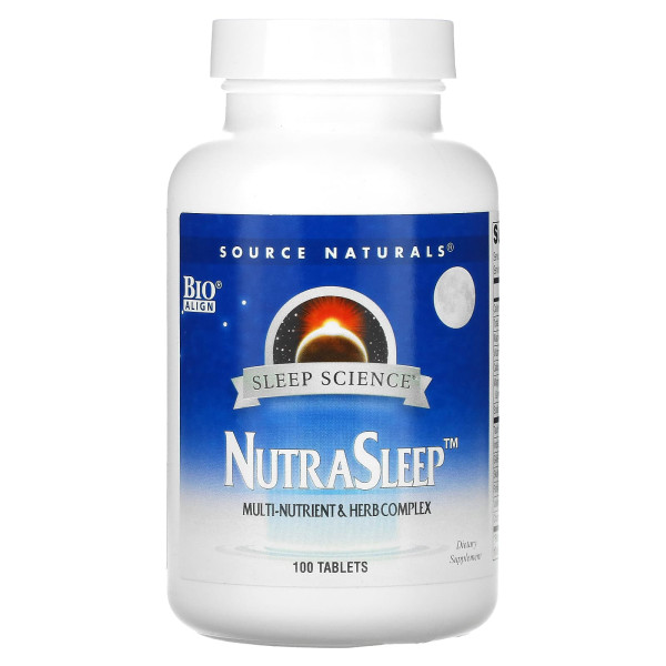 Мульти-комплекс заспокійливий, NutraSleep, Source Naturals, 100 таблеток