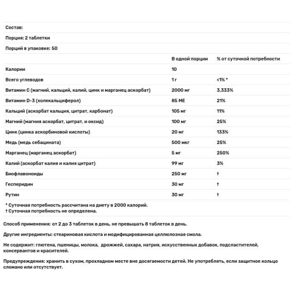 Витамин С (аскорбат), Ultimate Ascorbate C, Source Naturals , 1000 мг, 100 таб.