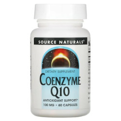 Коэнзим Q10 100 мг, Source Naturals Coenzyme Q10, 60 капсул