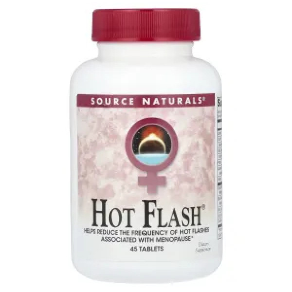 Підтримка при менопаузі, Hot Flash, Source Naturals, 45 таблеток