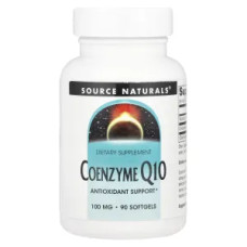 Коензим Q10 100 мг, Coenzyme Q10 Source Naturals, 90 гелевих капсул