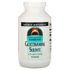 Глюкозамін сульфат, Source Naturals Glucosamine Sulfate, без натрію, 453,6 г