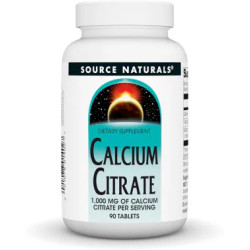 Кальцій цитрат 1000 мг, Calcium Citrate Source Naturals, 90 капсул