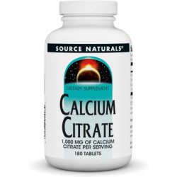Кальцій цитрат 1000 мг, Calcium Citrate Source Naturals, 180 таблеток