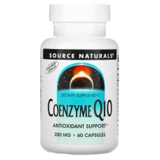Коензим Q10 200 мг, Source Naturals Coenzyme Q10, 60 капсул