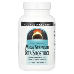 Бета-ситостерол 375 мг комплекс, Source Naturals Beta Sitosterol, 60 таблеток
