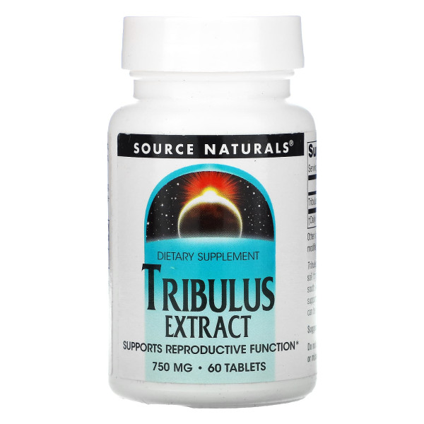 Трибулус екстракт, Tribulus, Source Naturals, 750 мг, 60 табл.