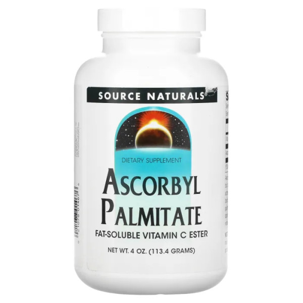 Аскорбіл пальмітат, Ascorbyl Palmitate, Source Naturals, порошок, 113,4 г