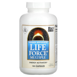 Мультивітаміни без заліза, Life Force Multiple, Source Naturals, 180 капсул