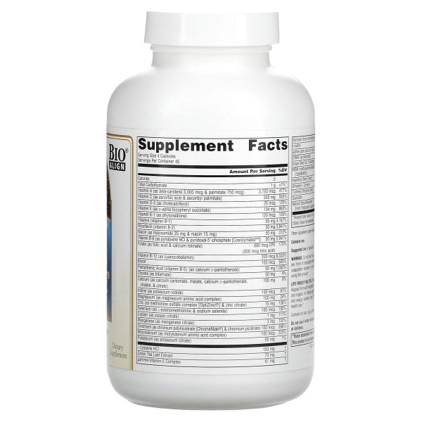 Мультивітаміни без заліза (баланс життєвих сил), Life Force Multiple, Source Naturals, 180 капсул