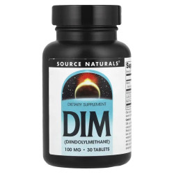 DIM дііндолілметан 100 мг, Source Naturals DIM, 30 таблеток