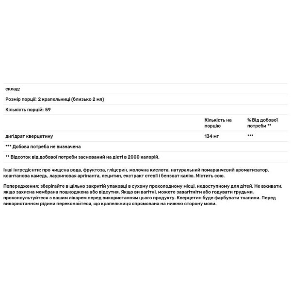 Кверцетин, NutraDrops Quercetin, Source Naturals, рідина, 118,28 мл