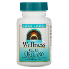 Масло орегано, Source Naturals Oil of Oregano, 60 капсул