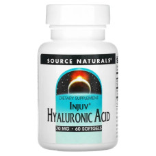 Гіалуронова кислота 70 мг, Source Naturals Hyaluronic Acid, 60 капсул