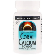 Кораловий кальцій, Source Naturals Coral Calcium, порошок, 56.7 г.