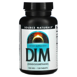 Дііндолілметан 100 мг, DIM Source Naturals, 120 таблеток