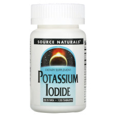 Йод, Source Naturals Калій йодид, 32.5 мг, 120 таблеток