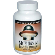 Імунний захист, Source Naturals Mushroom Immune Defense, комплекс з 16 грибів, 60 таблеток