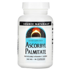 Аскорбіл пальмітат, Source Naturals Ascorbyl Palmitate, 500 мг, 90 капсул