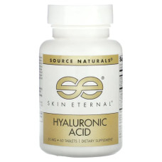 Гіалуронова кислота 50 мг, Source Naturals Hyaluronic Acid, 60 таблеток