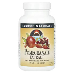 Гранат 1000 мг екстракт, Source Naturals Pomegranate Extract, 120 таблеток (500 мг у таблетці)