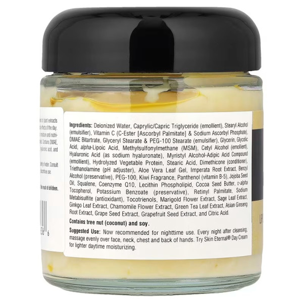 Нічний крем для обличчя, Skin Eternal Cream, Source Naturals, 113,4 г